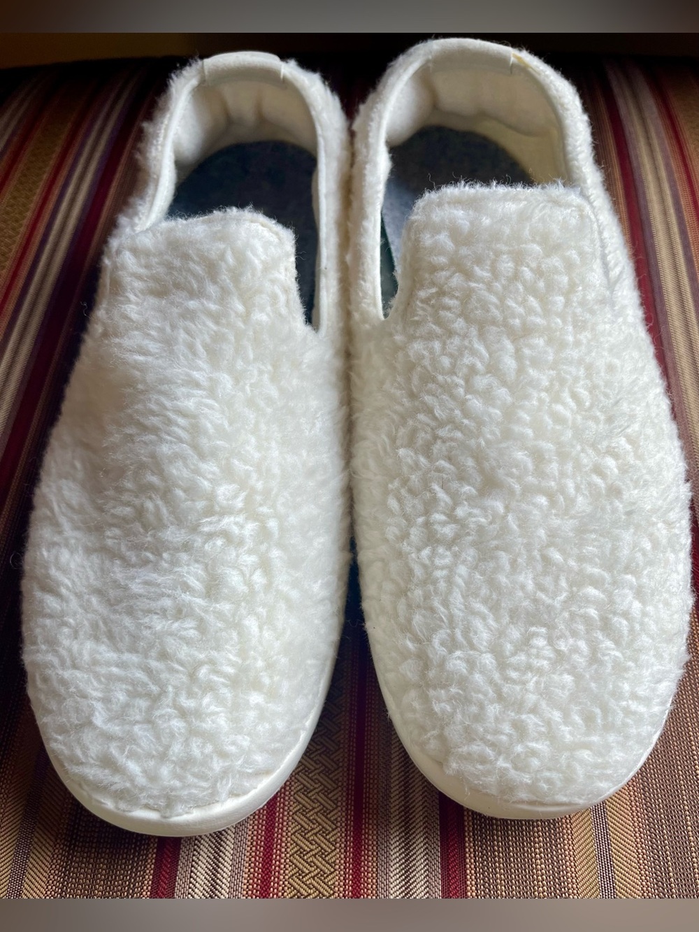 NEW ALLBIRDS SUPER SOFT ZQ MERINO WOOL LOUNGER FLUFFS SLIP-ON SIZE 8 WHITE - Picture 7 of 17